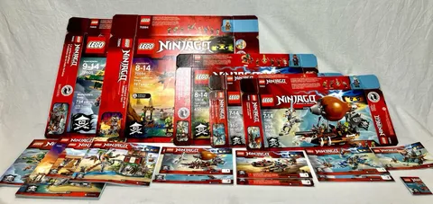 LEGO NINJAGO Lot 70600, 02, 03, 04, 05 70599 70594 70591 30422 100% Complete CIB