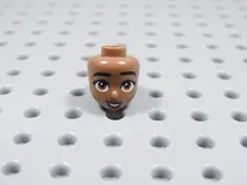 LEGO Friends Medium Brown Female Girl Head Minifig BU