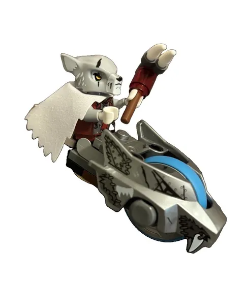LEGO Worriz Minifigure  w/ Weapon and Bike Legends of Chima 70011 Eagles Castle