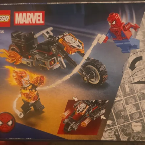 LEGO Marvel Super Heroes 76335 Spider-Man vs Ghost Rider Motorcycle 72pc Box