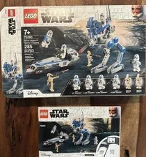 *ONLY BOX AND INSTRUCTION MANUAL*LEGO Star Wars 75280 501st Clone Troopers