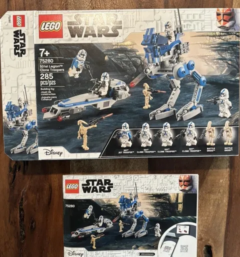 *ONLY BOX AND INSTRUCTION MANUAL*LEGO Star Wars 75280 501st Clone Troopers