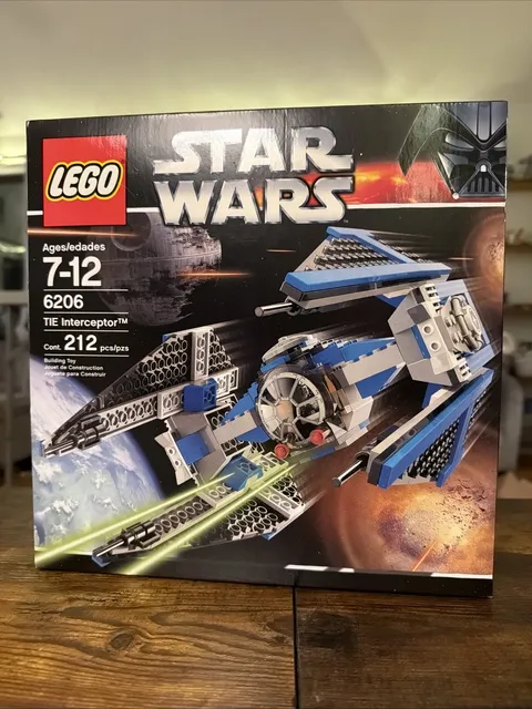 LEGO Star Wars TIE Interceptor 6206 Retired Mint in Box