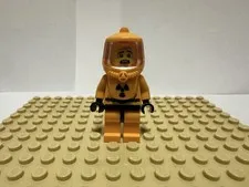 Custom Hazmat Radiation Worker Minifigure Fits Blocks Biohazard Suit USED