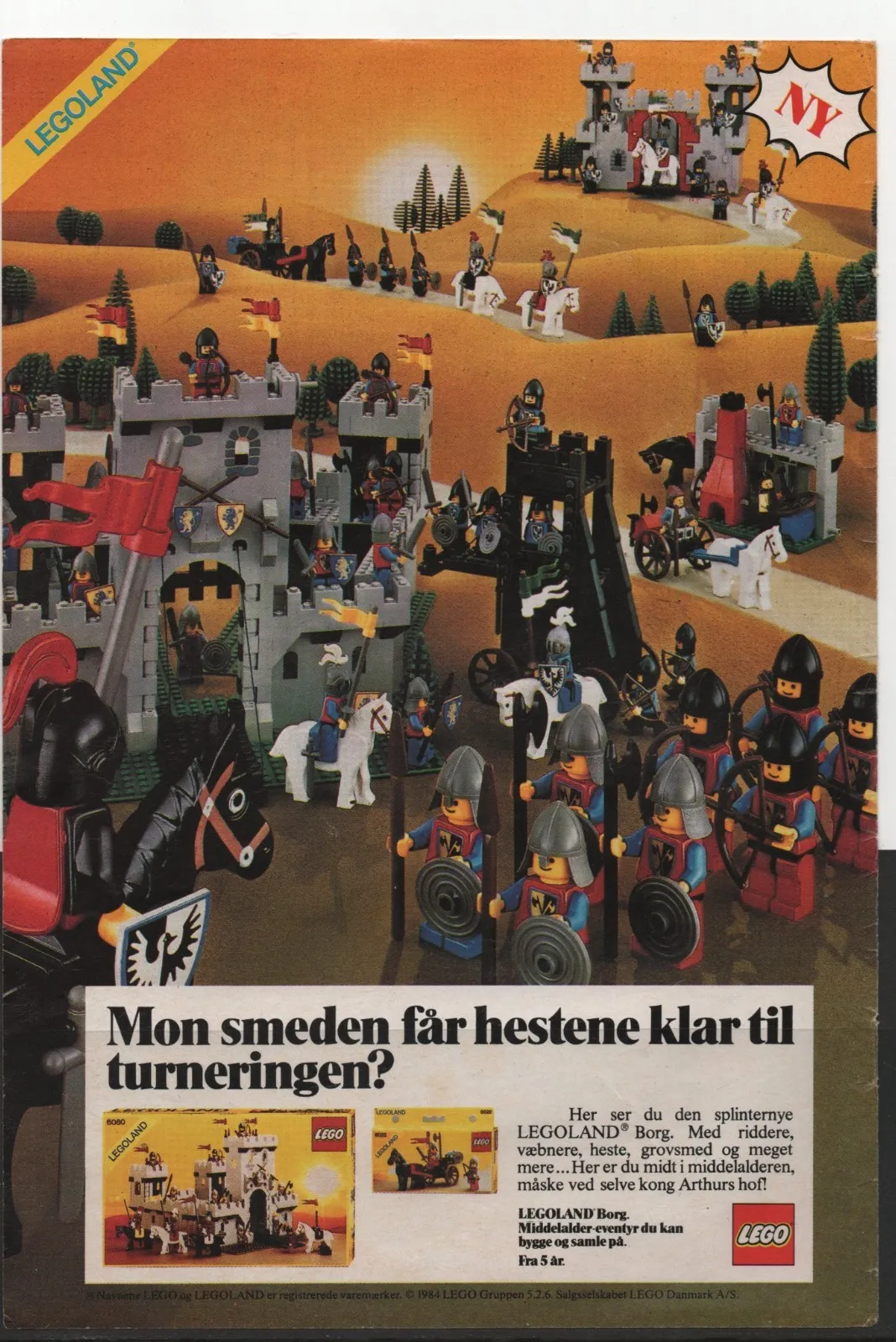 LEGO ADVERTISING INSERTS #  6-1546 #  CASTLE AND KNIGHTS # 1984 #