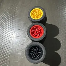 Lego Tire Lot Of 12, With Rims. 43.2x22 ZR