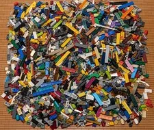 LEGO 1200pcs Small Mix Bulk Lot Tiles 1x1 Round Plates Detail Finishing Cleaned