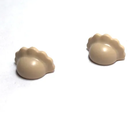 Lego - Minifigure Utensil - Lot of 2 - Tan Dumplings