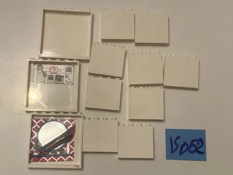 Lego White Walls Parts Lot