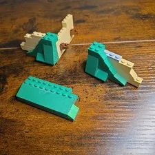 LEGO Green Rock Panels Tan Bricks Roof Slopes Castle Mountain Terrain MOC Lot