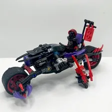 Ninjago Mr. E with Oni Mask of Vengeance Lego Minifigure and Motorcycle 99% Comp