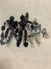 Lego Bionicle lot Toa Matoro ,Toa Hahli  and Toa Naparu vintage Lego.