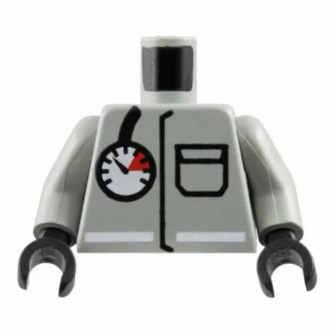 LEGO Minifigure  Torso Fire Uniform Jacket with Pocket and White Stripe