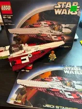LEGO Star Wars Episode II Jedi Starfighter 7143 100% Complete Box Instructions