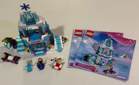 LEGO Disney Frozen 41062 Elsa's Sparkling Ice Castle COMPLETE Minifigs & Manual