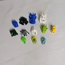 12x LEGO Bionicle Hero Factory Masks and Visor Lot (9 Masks, 3 Visors)