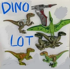 Dinosaur Figures Lot - Velociraptors, Pteranodons