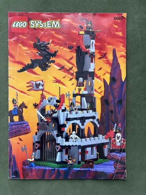 LEGO INSTRUCTIONS MANUAL BOOKLET ONLY FRIGHT KNIGHTS NIGHT LORD'S CASTLE 6097