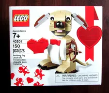 LEGO 40201 Valentine's Cupid Dog - Retired - 2016 NISB