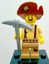 LEGO 71007 CMF Series 12 Prospector Minifigure col12-8 Complete New Pick Axe