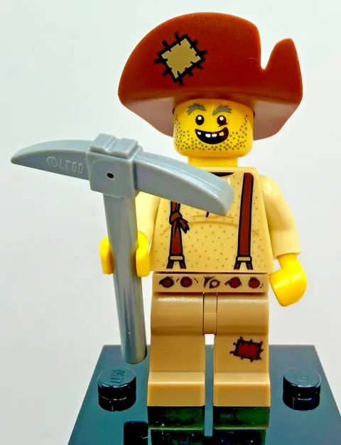 LEGO 71007 CMF Series 12 Prospector Minifigure col12-8 Complete New Pick Axe
