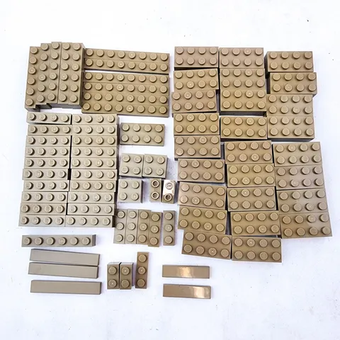 LEGO 21058 Great Pyramid Dark Tan Bricks Lot of 76 Replacement Parts