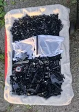 ACTUAL LOT: LEGO Washed Bricks - Black (6 packs & 1500+ bricks) Free Shipping!