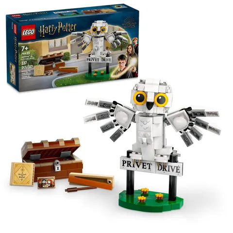 LEGO Harry Potter Hedwig at 4 Privet Drive, Buildable Fantasy Toy with a Harry P