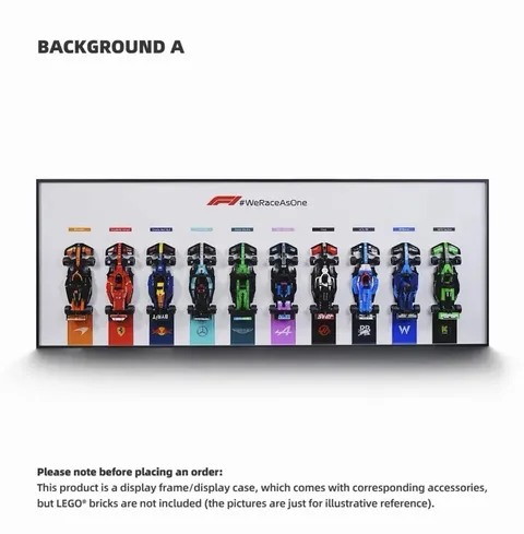 LEGO Speed Champions Ultimate Formula 1 Display Wall Mount 10 Cars