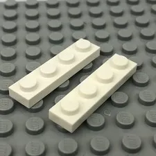 LEGO 3710 White Plate 1 x 4 (x2)