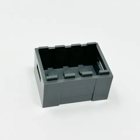 30150 LEGO Parts Container Crate w/ Handholds DARK BLUISH GRAY (1)