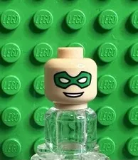 LEGO Batman - Minifig, Head Green Mask with Eye Holes and Smile (Robin) - READ