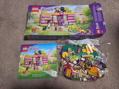 LEGO Friends Pet Adoption Café 41699 100% Complete with Box & Manual