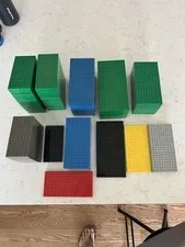 LEGO Thick Base plate Lot  Huge 60 pieces 30072 12x24 700e02 10x20 4204 8x16