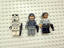LEGO Star Wars lot Stormtrooper, Imperial Shuttle Pilot, Dr. Pershing set 75459