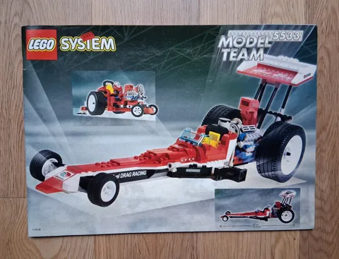 Vintage Lego Instruction Manual 5533 Model Team Dragster and Tractor Pull