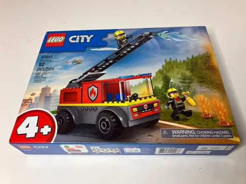 LEGO CITY: Fire Truck With Ladder (60463) 82 PCs New In Unopened Box Age 4+ C2
