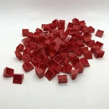 Lego 2 X 2 45 Degree #3039 Roof Tile Red Bricks 303921 Lot Of 100