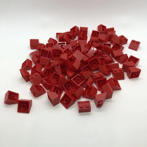 Lego 2 X 2 45 Degree #3039 Roof Tile Red Bricks 303921 Lot Of 100