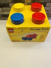 LEGO Storage Brick Multi-Pack 4014 Brand New Sealed Red Blue Yellow Toy 