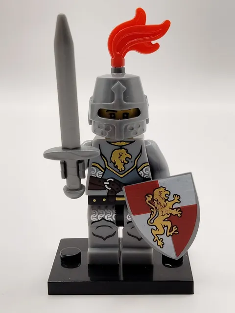 Kingdoms Lion Knight with Sword & Shield Custom Lego Minifigure 7947 7949