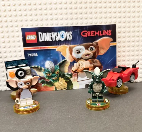 Lego Dimensions Gremlins Team Pack 71256 Gizmo Stripe RC Racer 100% Complete