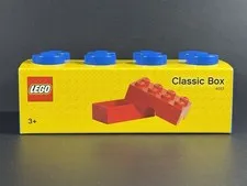 LEGO Classic Box 4023 Blue - 8 Brick 2x4 Style Storage Container Brand New