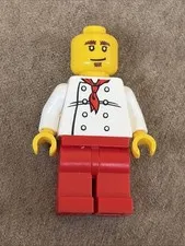 LEGO Chef Minifigure Dark Orange Short Tousled