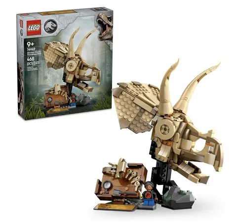 LEGO 76969 Jurassic World Dinosaur Fossils Triceratops Skull Toy Ages 9+ . C3