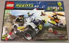 LEGO Agents 2.0 8969 4-Wheeling Pursuit Complete Set 320 pcs Ages 7-14 Box