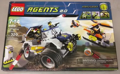 LEGO Agents 2.0 8969 4-Wheeling Pursuit Complete Set 320 pcs Ages 7-14 Box