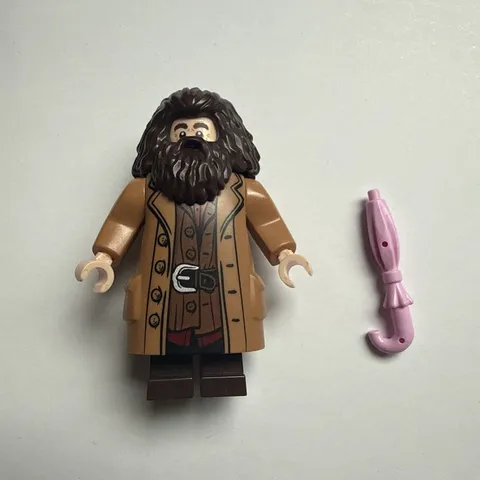 Rubeus Hagrid 75954 75947 75978 Harry Potter LEGO Minifigure Figure Umbrella