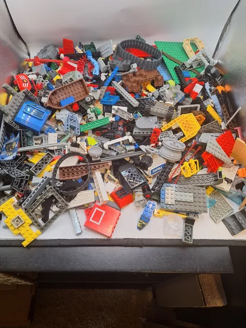 6lb Box Of Bulk Assorted LEGO Pieces And Parts From Various Themes