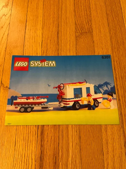 Lego Town Surf N' Sail Camper (6351) Instruction Booklet Only